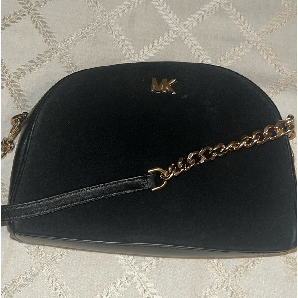 Michael Kors  Medium Half Moon Suede Crossbody